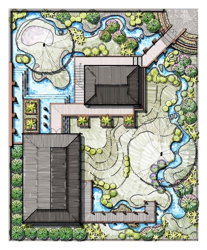 Master Studio Landscape Pond Construction Blueprint